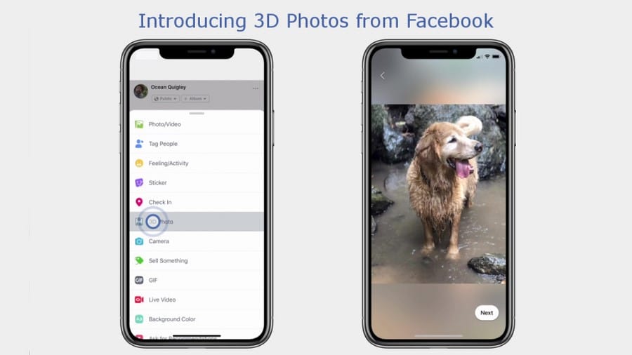 Facebook lance les photos 3D